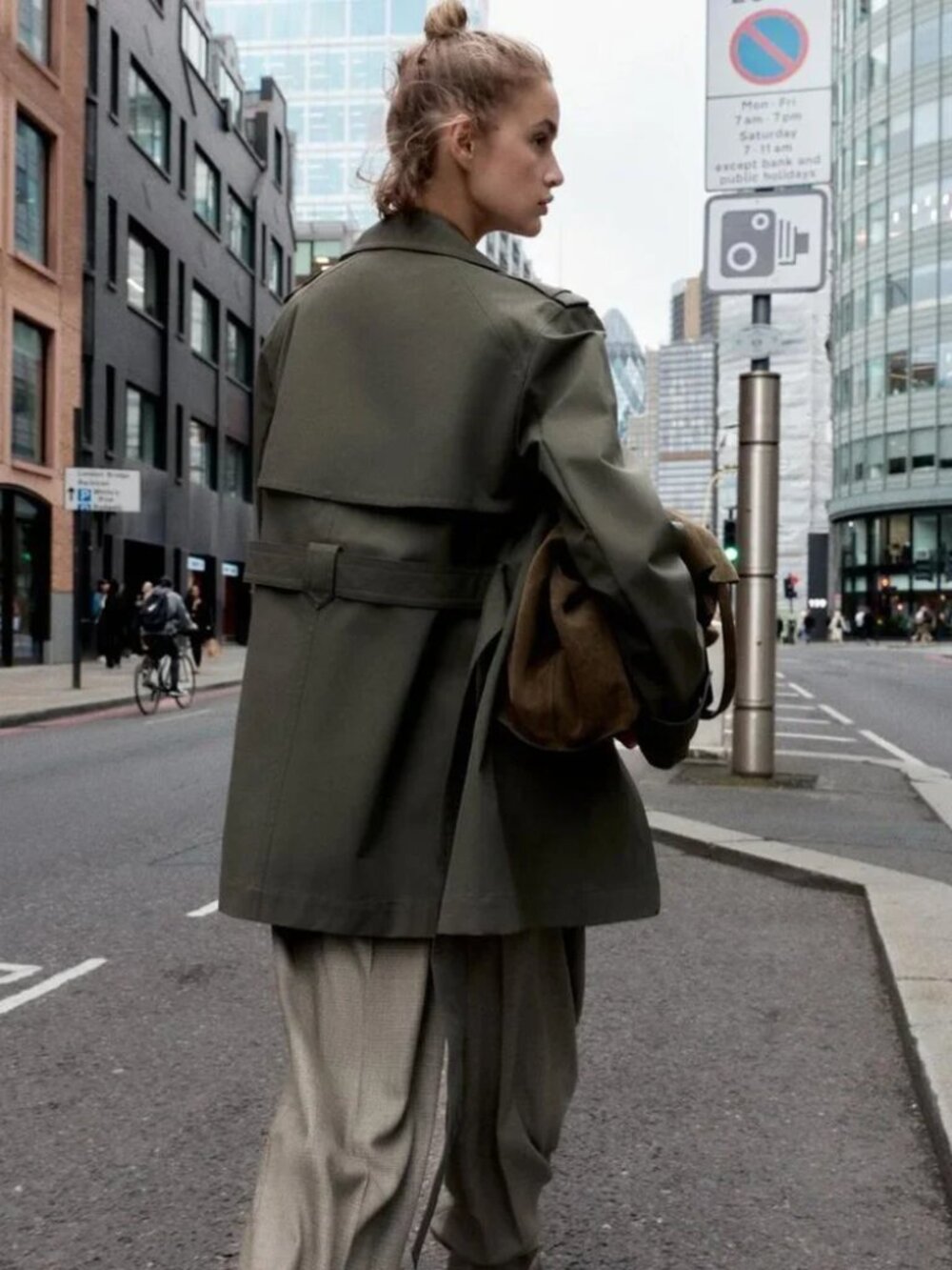 Water Repellent Windproof Double-Breasted Trench Coat - Picture 2 of 10